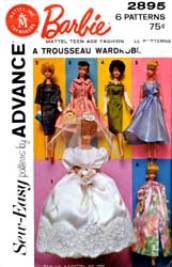 Barbie Doll Clothes Pattern Advance 9939 Vintage Barbie Clothes