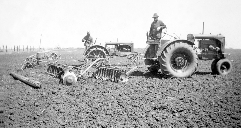 Tilling and planting, 1938